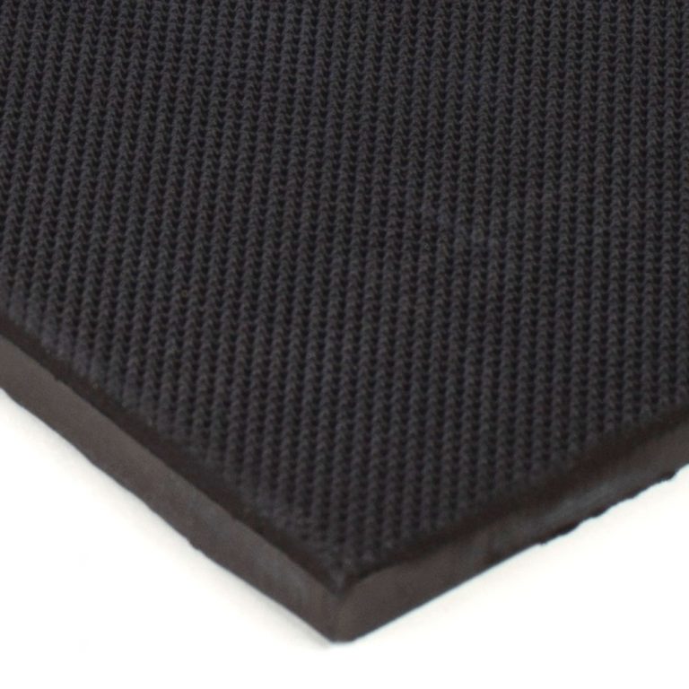 6” x 12” PFA Gripper Pad: Pebbled 60 Durometer NBR Rubber Pad ...